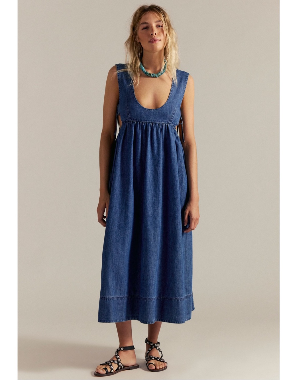 Mirenia Denim Midi Dress